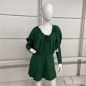 Free peopleGreen Long Sleeve Dress